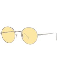 Oliver Peoples - Ov1293St G. Ponti-3 5036R6 Sunglasses Titanium Round Normal - Lyst
