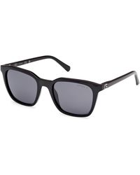 Guess - Gu00170 01D Sunglasses Injected Smoke Squared Polarized - Lyst
