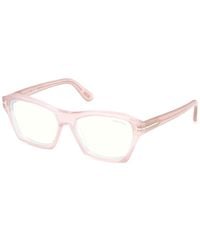 Tom Ford - Ft6192-B 72 Optical Frames Acetate Geometric Normal - Lyst