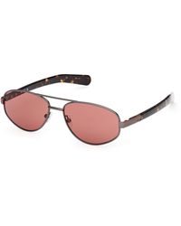 adidas - Or0137 09S Sunglasses Metal Bordeaux Squared Normal - Lyst
