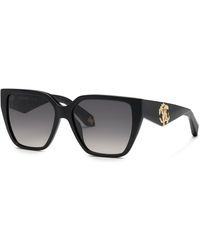 Roberto Cavalli - Src137 700 Sunglasses Acetate Smoke Squared Normal Nuanced - Lyst