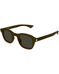 Saint Laurent - Sl 880 004 Sunglasses Acetate Round - Lyst
