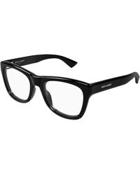 Saint Laurent - Sl 816 Opt 001 Optical Frames Acetate Transparent Cat Eye - Lyst