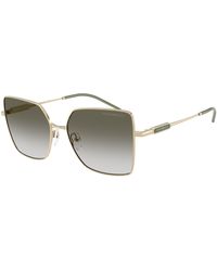 Emporio Armani - Ea2179 30132A Sunglasses Metal Squared Normal Nuanced - Lyst