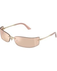 Jimmy Choo - Jc4024B 3006Ak Sunglasses Metal Squared Normal - Lyst