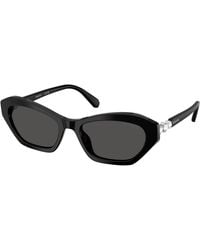 Swarovski - Sk6048 103887 Sunglasses Acetate Cat Eye Normal - Lyst