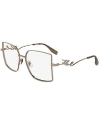 KARL LAGERFELD - Kl359 770 Optical Frames Metal Squared Normal - Lyst