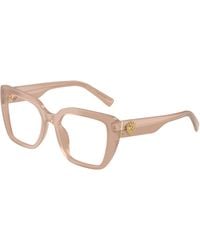 Dolce & Gabbana - Dg3441 3042 Optical Frames Acetate Transparent Squared Normal - Lyst