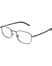 Montblanc - Mb0369O 002 Optical Frames Metal Transparent Squared - Lyst