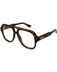 Chloé - Ch0339O 002 Optical Frames Acetate Transparent Pilot - Lyst