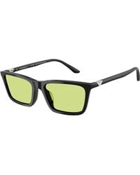 Emporio Armani - Ea4239U 5017/2 Sunglasses Acetate Squared Normal - Lyst