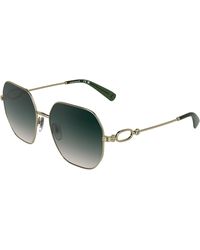 Longchamp - Lo187S 725 Sunglasses Metal Squared Normal - Lyst