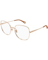 Chloé - Ch0344O 002 Optical Frames Metal Transparent Cat Eye - Lyst