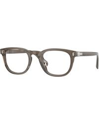 Persol - Po3406V Gianni 1103 Optical Frames Acetate Transparent Squared Normal - Lyst