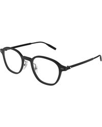 Montblanc - Mb0426O 001 Optical Frames Injected Transparent Round - Lyst