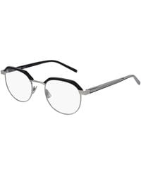 Saint Laurent - Sl 124 001 Optical Frames Metal Round - Lyst