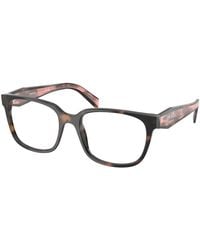 Prada - Pr 17Zv 23A1O1 Optical Frames Acetate Squared Normal - Lyst