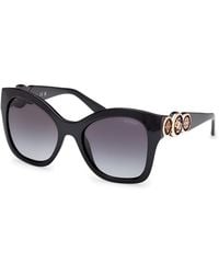 Guess - Gu00197 01B Sunglasses Injected Smoke Butterfly Normal - Lyst