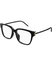 Saint Laurent - Sl M48O_A/Fn 001 Optical Frames Acetate Transparent Squared - Lyst