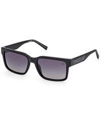 Timberland - Tb00012 01D Sunglasses Injected Smoke Squared Polarized - Lyst