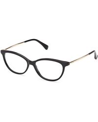 Max Mara - Mm5236 001 Optical Frames Acetate Round Normal - Lyst