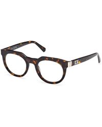 Guess - Gu50241 052 Optical Frames Acetate Round Normal - Lyst