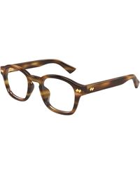 Bottega Veneta - Bv1445Oa 002 Optical Frames Acetate Transparent Round - Lyst