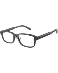 Emporio Armani - Ea3215D 5029 Optical Frames Acetate Transparent Pillow Normal - Lyst