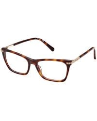 Swarovski - Sk5426 052 Optical Frames Outlet Acetate Squared Normal - Lyst