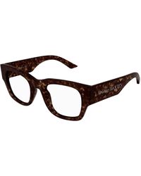 McQueen - Am0455O 002 Optical Frames Acetate Transparent Squared - Lyst