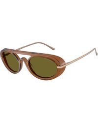 Giorgio Armani - Ar8256 6410/2 Sunglasses Acetate Round Normal - Lyst