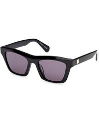 MAX&Co. - Mo0145 01A Sunglasses Acetate Smoke Squared Normal - Lyst