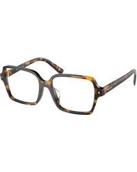 Prada - Pr A02V Vau1O1 Optical Frames Acetate Transparent Pillow Normal - Lyst