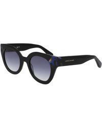 Longchamp - Lo750S 012 Sunglasses Acetate Round Normal Normal - Lyst