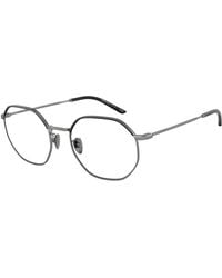 Giorgio Armani - Ar5130J 3003 Optical Frames Steel Transparent Squared Normal - Lyst