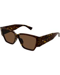 Bottega Veneta - Bv1285S 002 Sunglasses Acetate Squared - Lyst