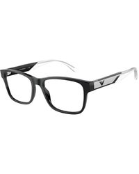 Emporio Armani - Ea3239 5017 Optical Frames Acetate Squared Normal - Lyst