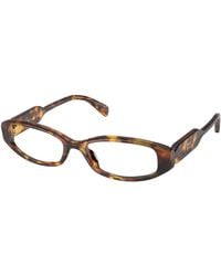 Miu Miu - Mu 06Zv 14L1O1 Optical Frames Acetate Transparent Squared Normal - Lyst