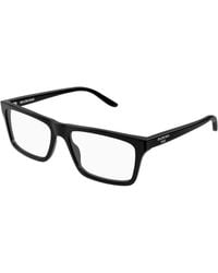 Balenciaga - Bb0499O 001 Optical Frames Acetate Transparent Squared - Lyst