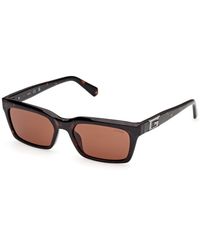 Guess - Gu00300 52E Sunglasses Injected Squared Normal - Lyst