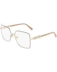 Ferragamo - Sf2241 744 Optical Frames Metal Squared Normal - Lyst