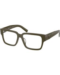 Prada - Pr D10Vd 26J1O1 Optical Frames Acetate Transparent Squared Normal - Lyst