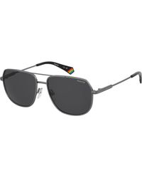 Polaroid - Pld 6195/S/Xn Kj1/M9 Sunglasses Metal Pilot Polarized - Lyst