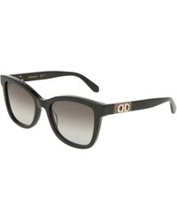 Ferragamo - Sf2108S 001 Sunglasses Acetate Squared Normal - Lyst