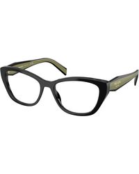 Prada - Pr 19Wv 03K1O1 Optical Frames Acetate Transparent Cat Eye Normal - Lyst