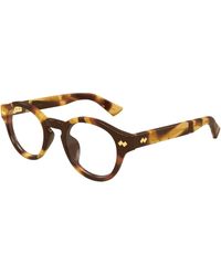 Bottega Veneta - Bv1444Oa 002 Optical Frames Acetate Transparent Round - Lyst