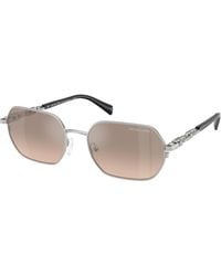 Michael Kors - Mk1165 Saint Martin 18933D Sunglasses Metal Geometric Normal Shaded - Lyst