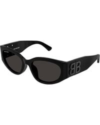 Balenciaga - Bb0324Sk 001 Sunglasses Acetate Round - Lyst