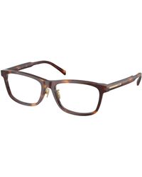 Prada - Pr B08Vd 15W1O1 Optical Frames Acetate Squared Normal - Lyst