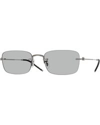 Oliver Peoples - Ov1359T Tk-10 5076 Optical Frames Titanium Squared Normal - Lyst
